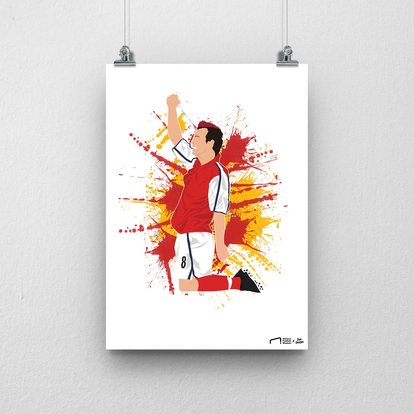 Freddie Ljungberg Arsenal Print - DanDesignsGB