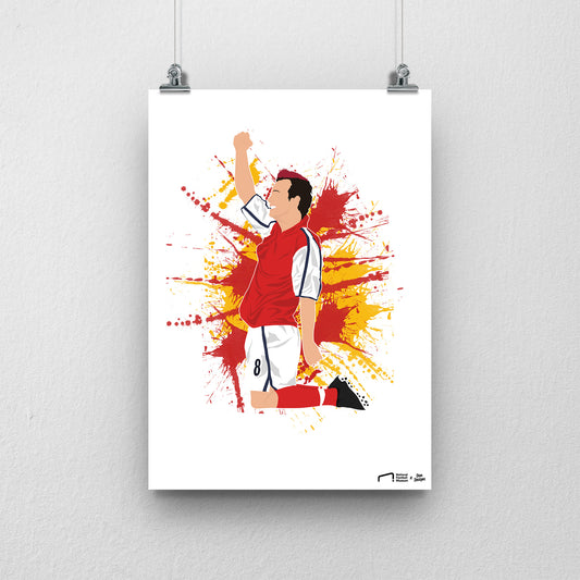 Freddie Ljungberg Arsenal Print - DanDesignsGB