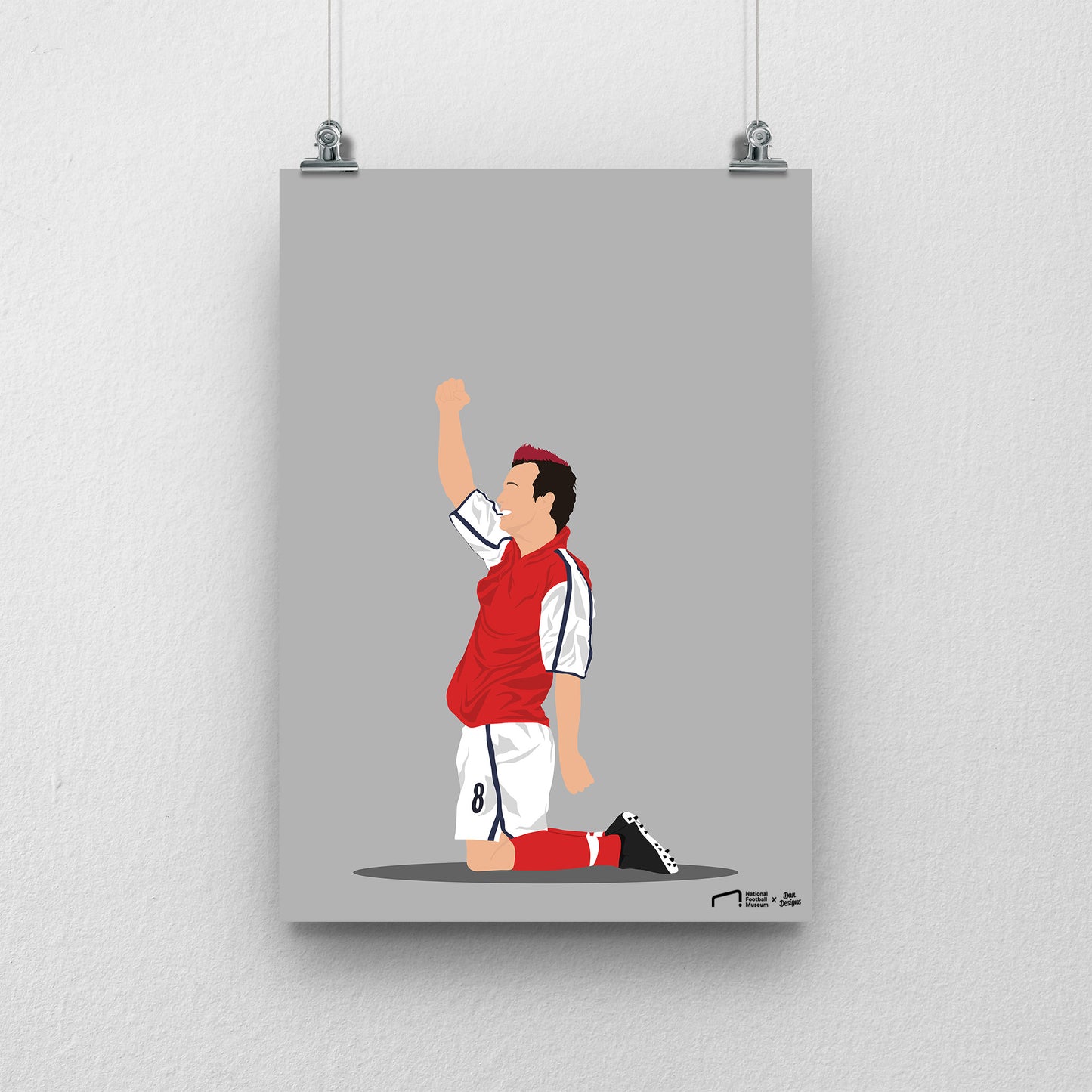 Freddie Ljungberg Arsenal Print - DanDesignsGB