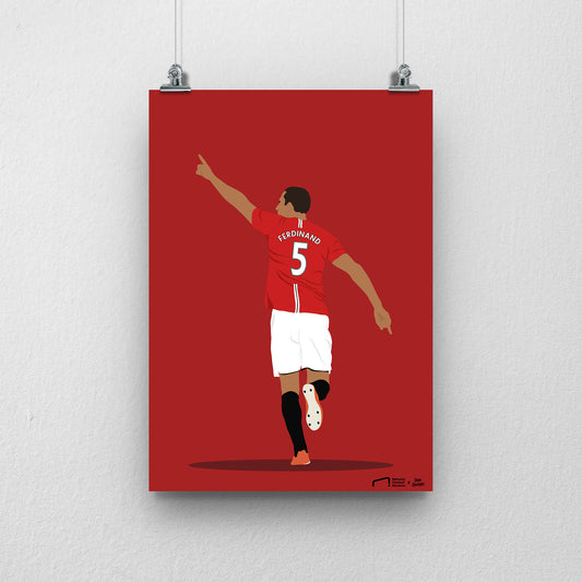 Rio Ferdinand Print - DanDesignsGB