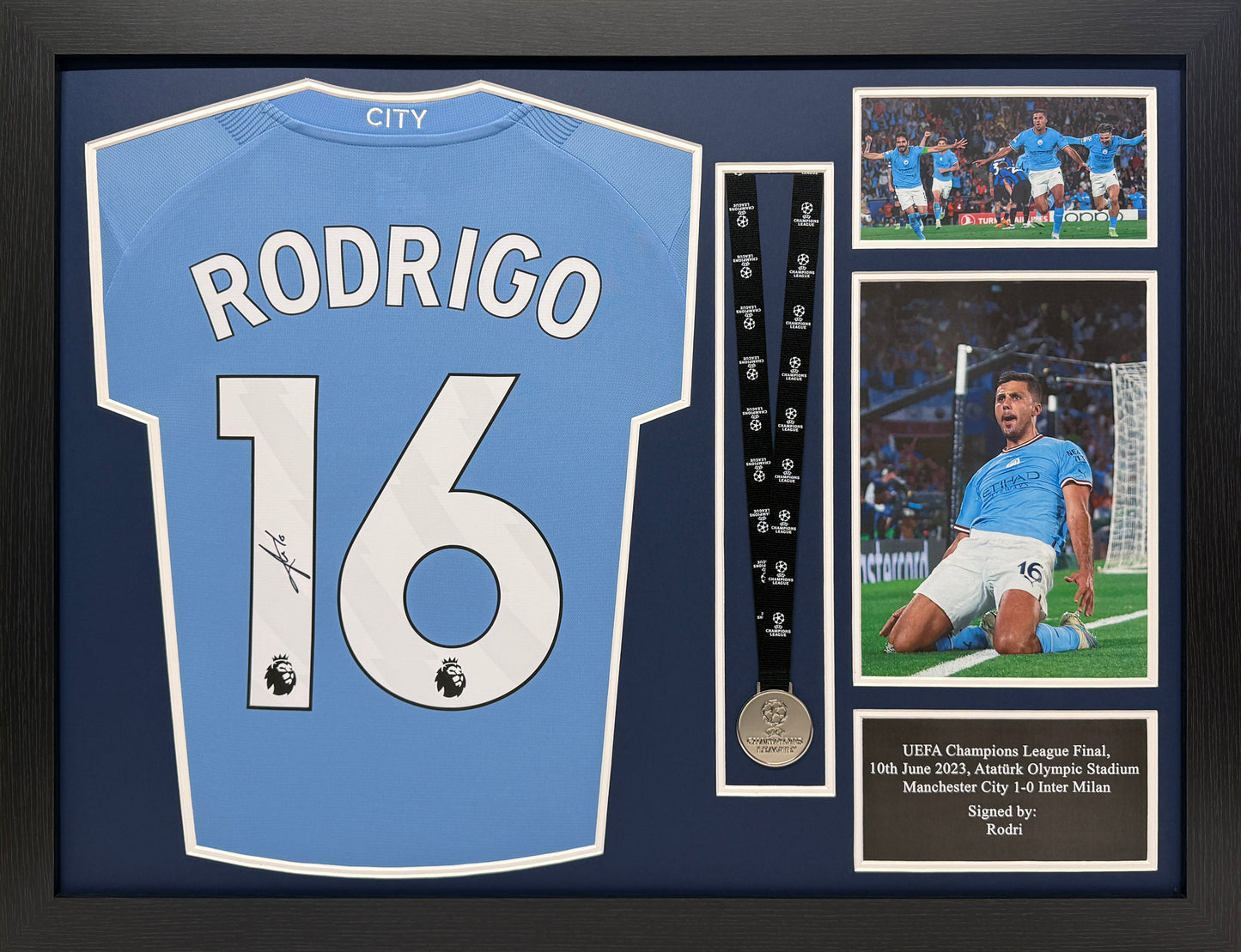 Rodri Signed Manchester City Shirt