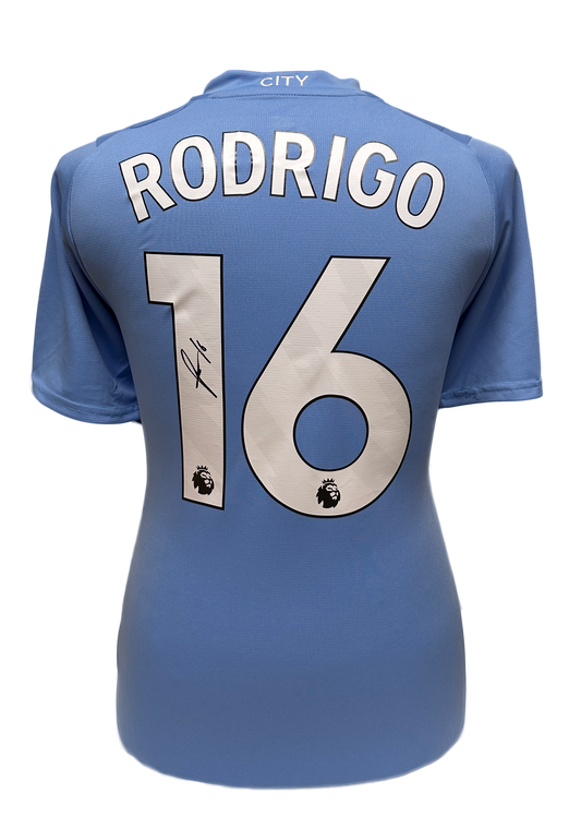Rodri Signed 23/24 Manchester City Shirt