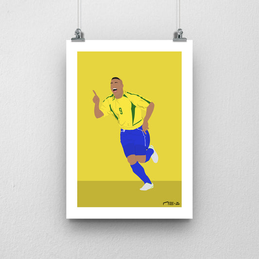 Ronaldo Brazil Print - DanDesignsGB