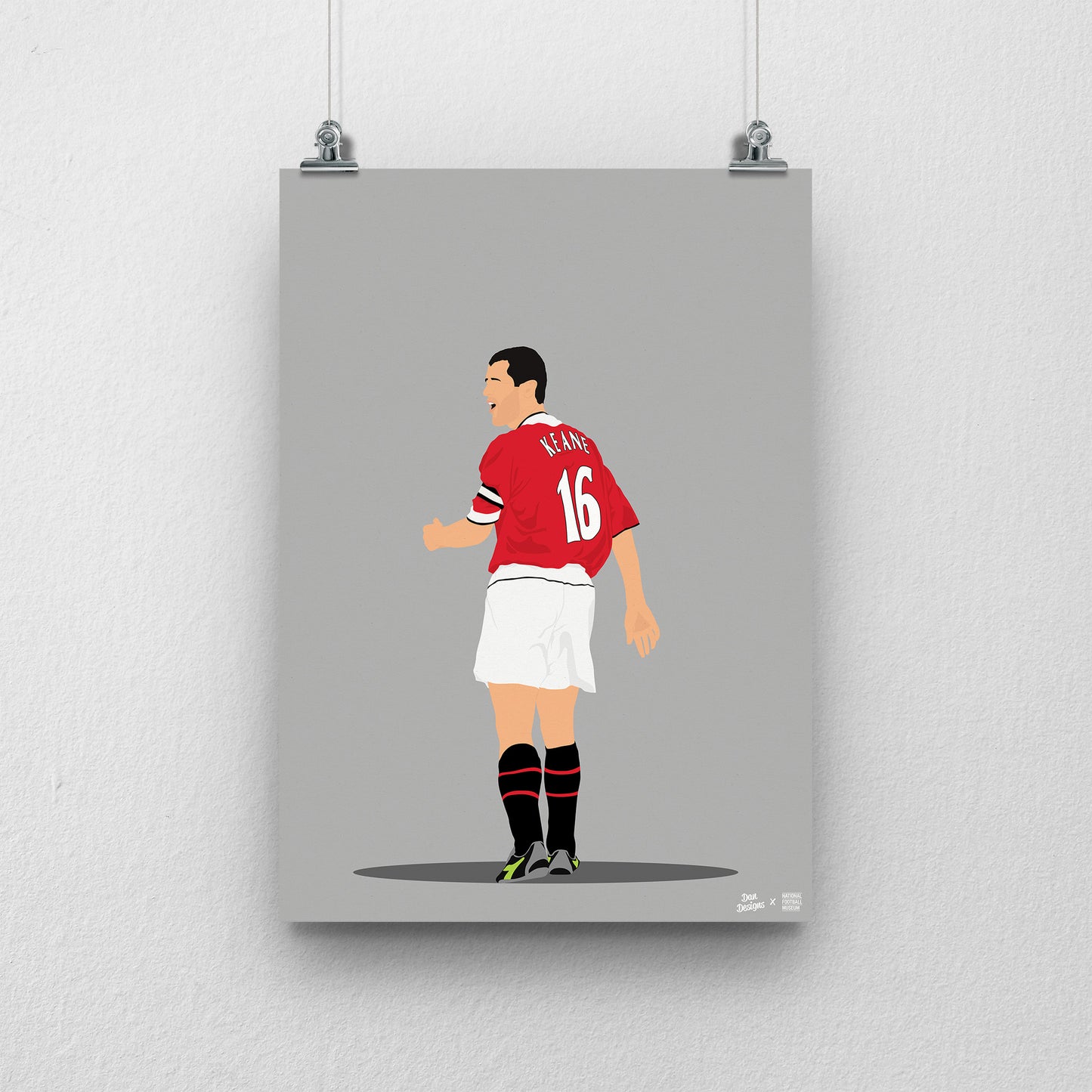 Roy Keane A3 Print - DanDesignsGB