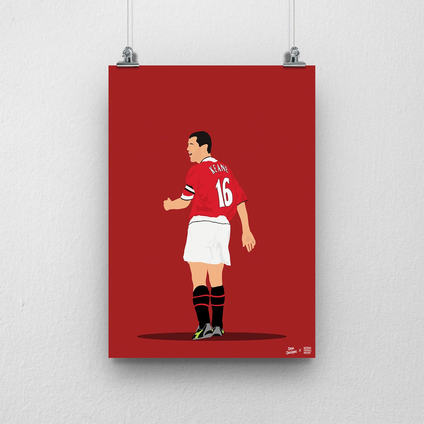 Roy Keane A3 Print - DanDesignsGB