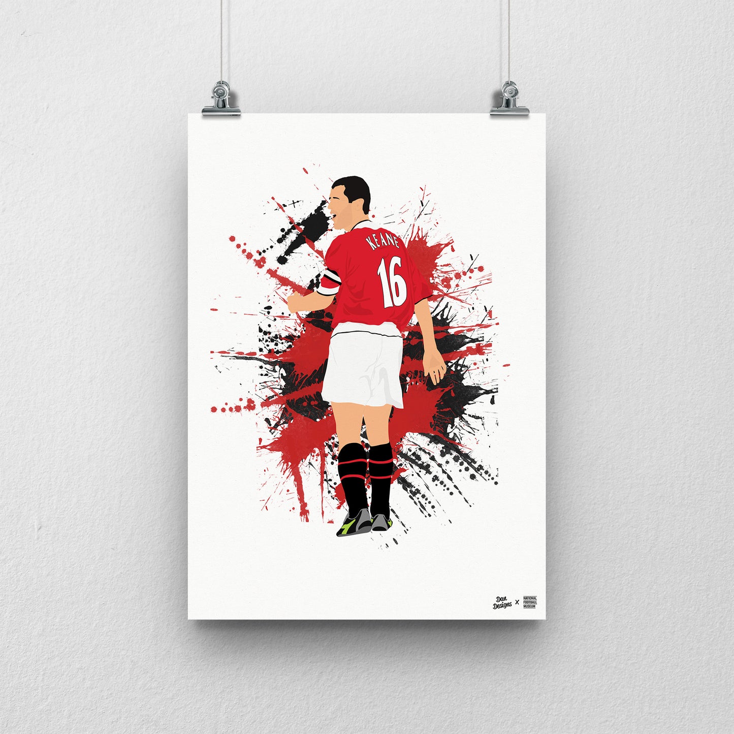 Roy Keane A3 Print - DanDesignsGB