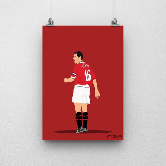 Roy Keane Print - DanDesignsGB