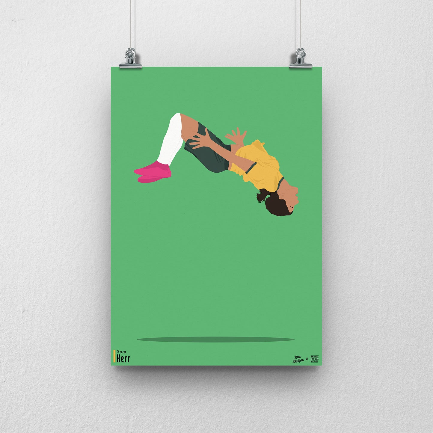 Sam Kerr Australia A3 Print - DanDesignsGB