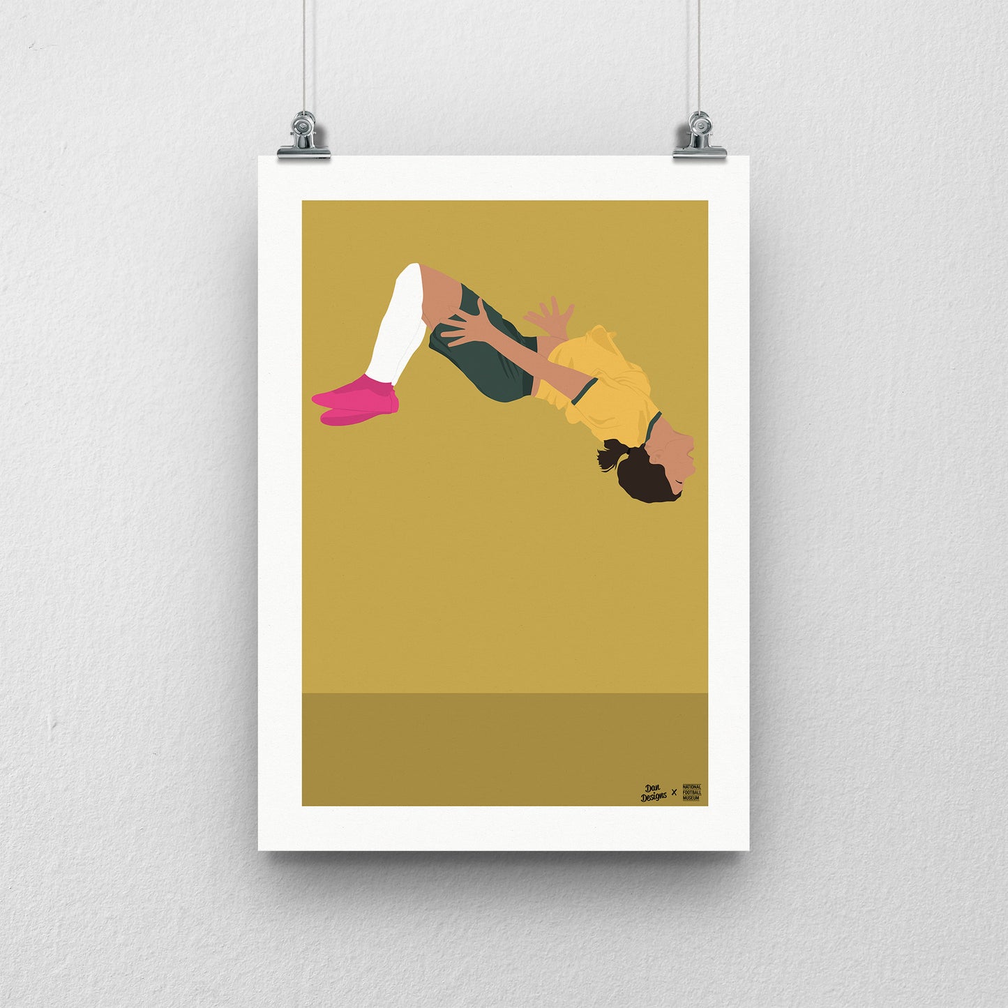 Sam Kerr Australia A3 Print - DanDesignsGB