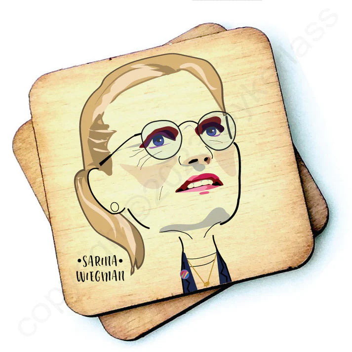 Sarina Wiegman Wooden Coasters
