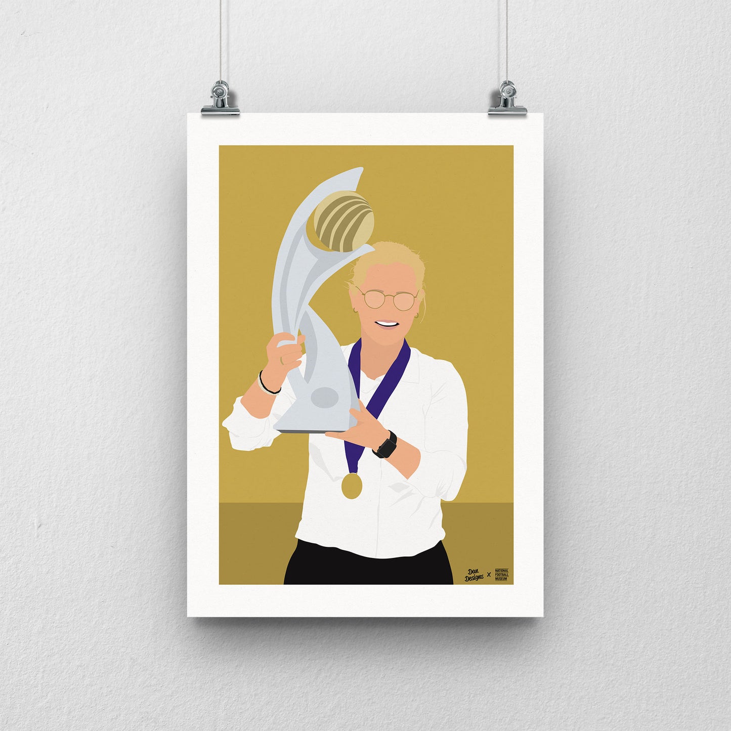Sarina Wiegman A3 Print - DanDesignsGB