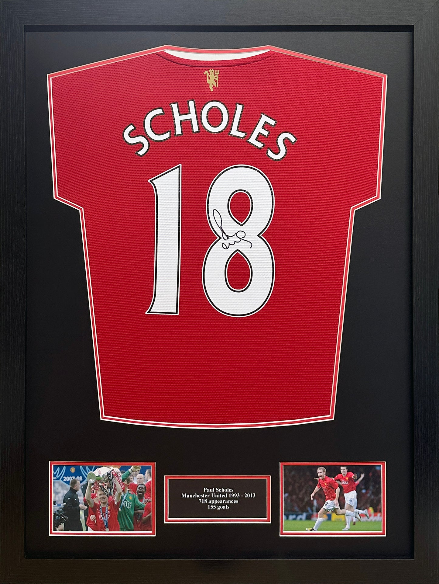 Paul Scholes Signed Manchester United Replica Shirt