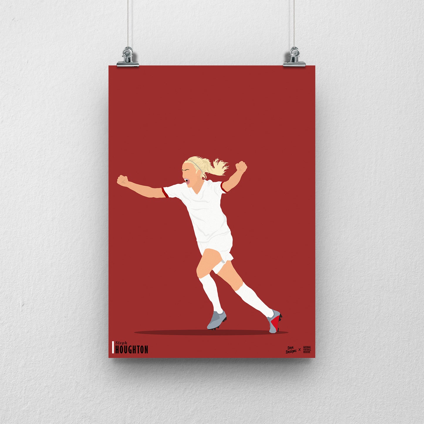 Steph Houghton A3 Print - DanDesignsGB