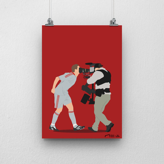 Steven Gerrard Print - DanDesignsGB