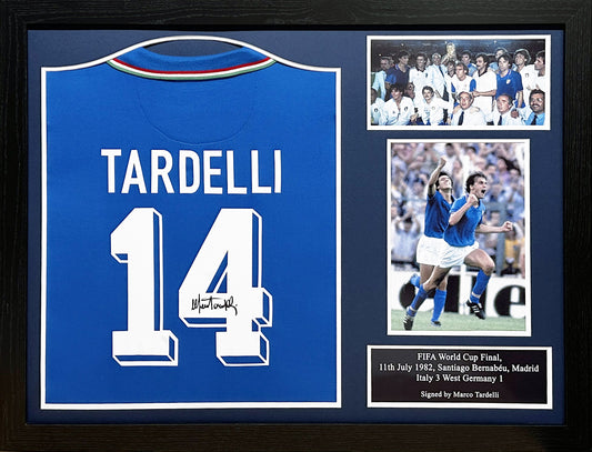 Marco Tardelli Signed 1982 Italy Shirt