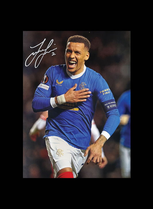 James Tavernier Signed Rangers Photo