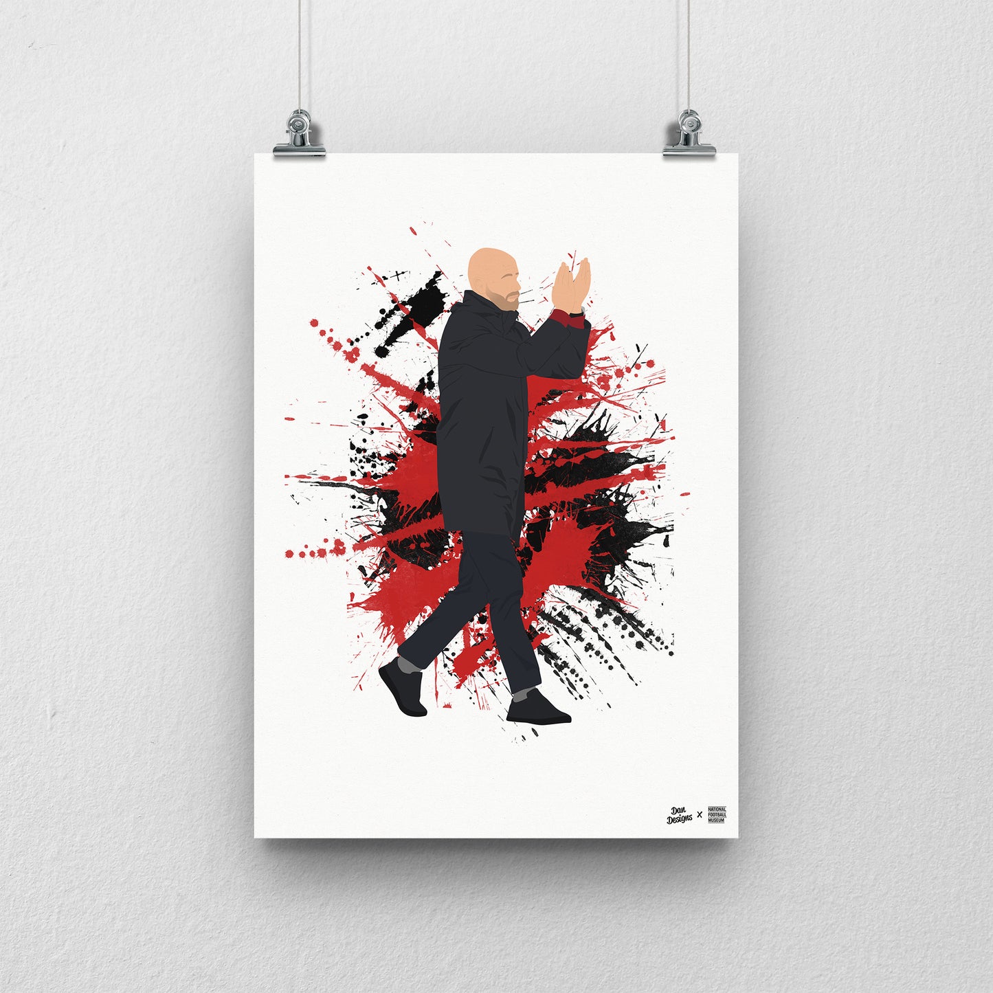 SALE - Erik Ten Hag A3 Print - DanDesignsGB