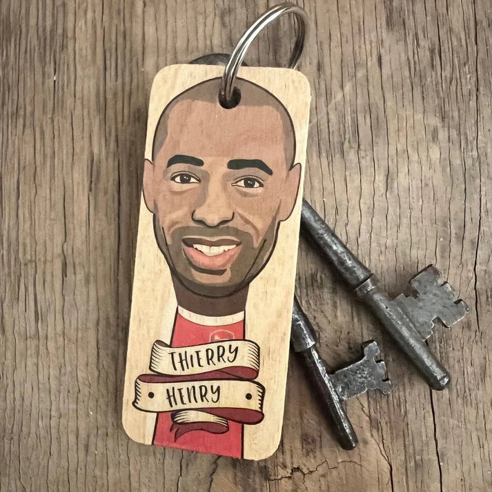 Thierry Henry Wooden Keyring
