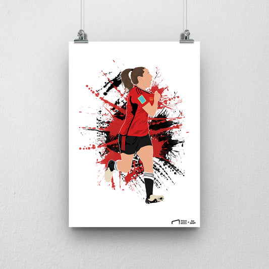 Ella Toone Manchester United Print - DanDesignsGB