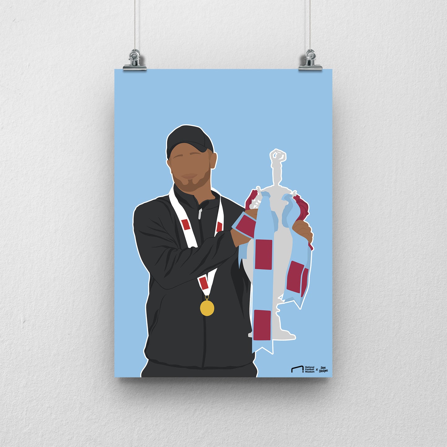 Vincent Kompany Burnley Print - DanDesignsGB