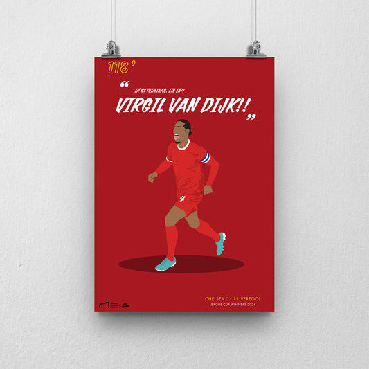 Virgil Van Dijk Print - DanDesignsGB