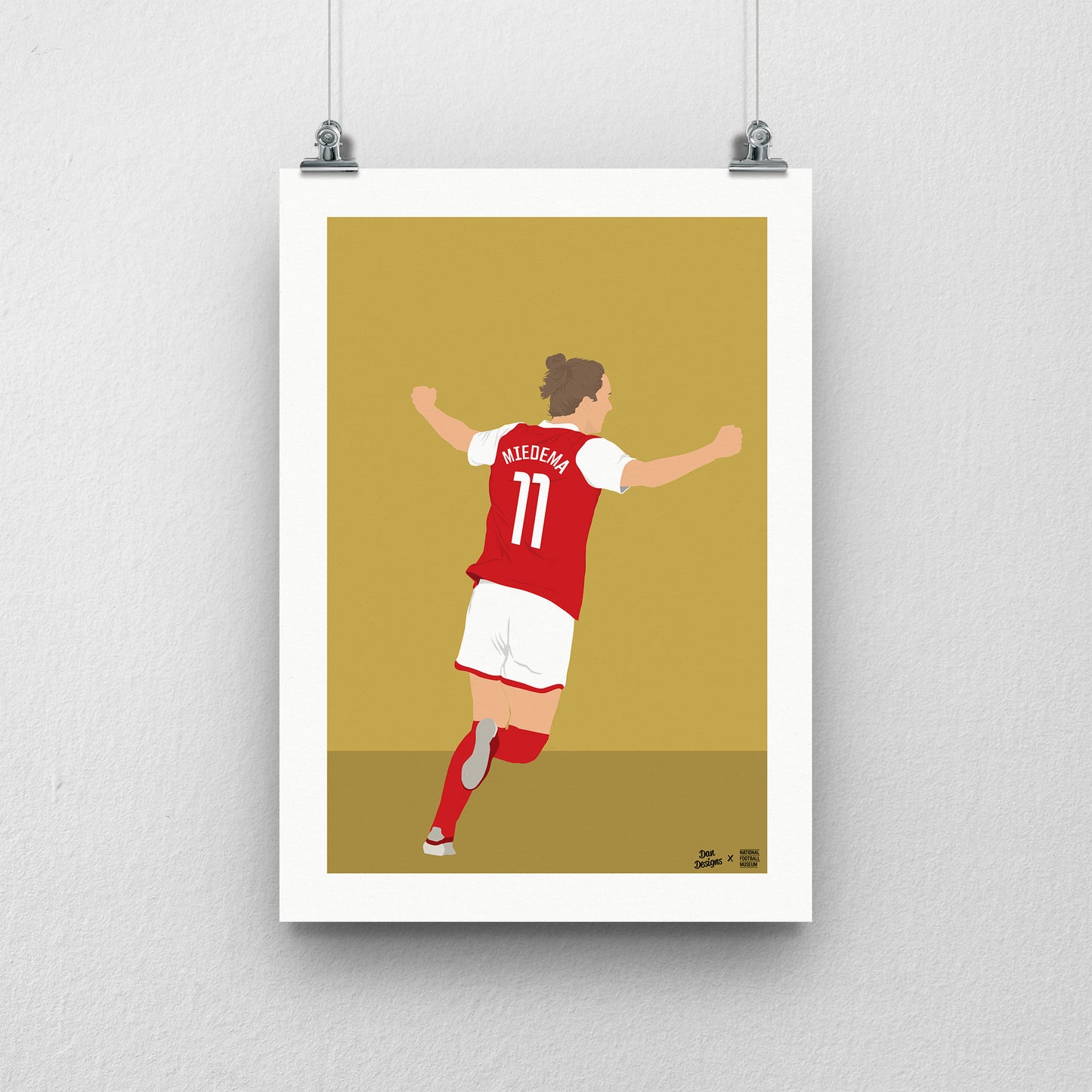 Vivianne Miedema A3 Print - DanDesignsGB