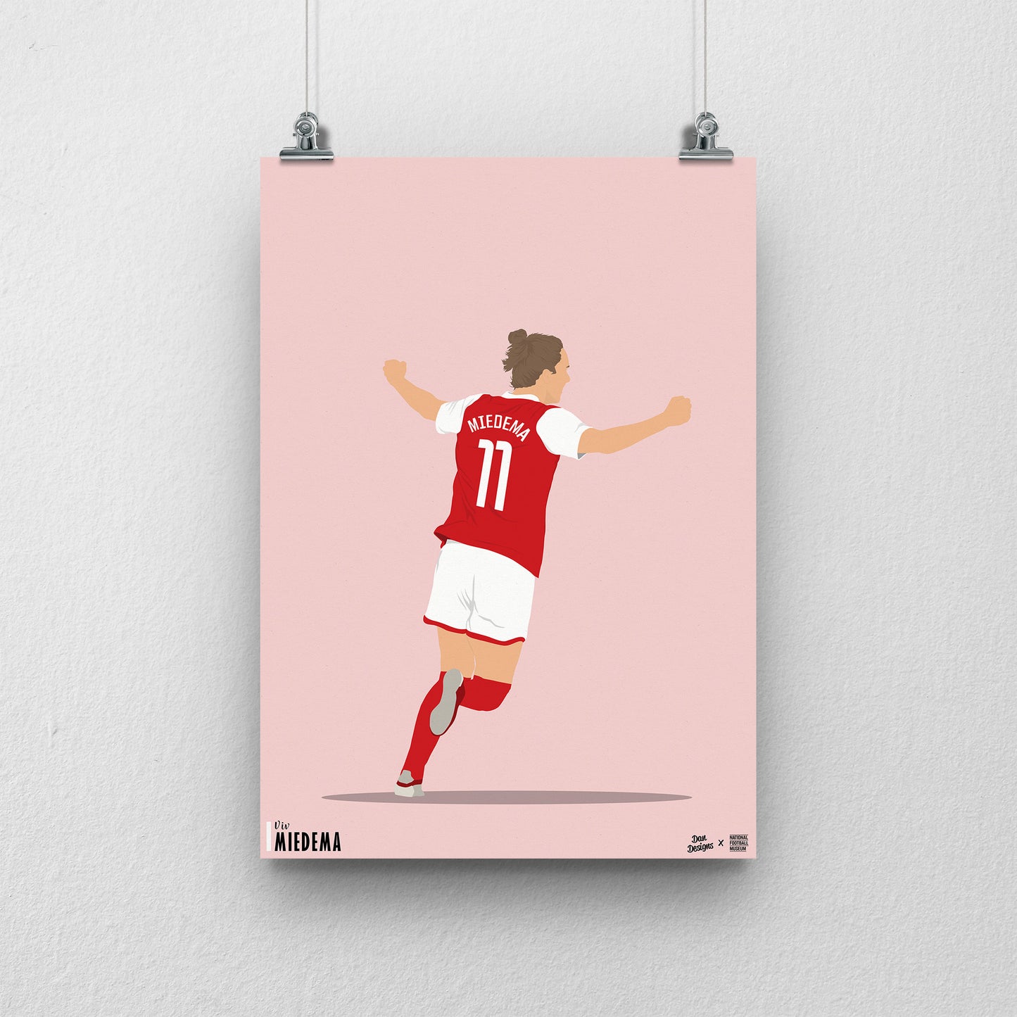Vivianne Miedema A3 Print - DanDesignsGB