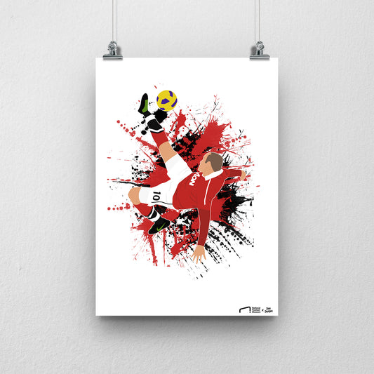 Wayne Rooney United Print - DanDesignsGB
