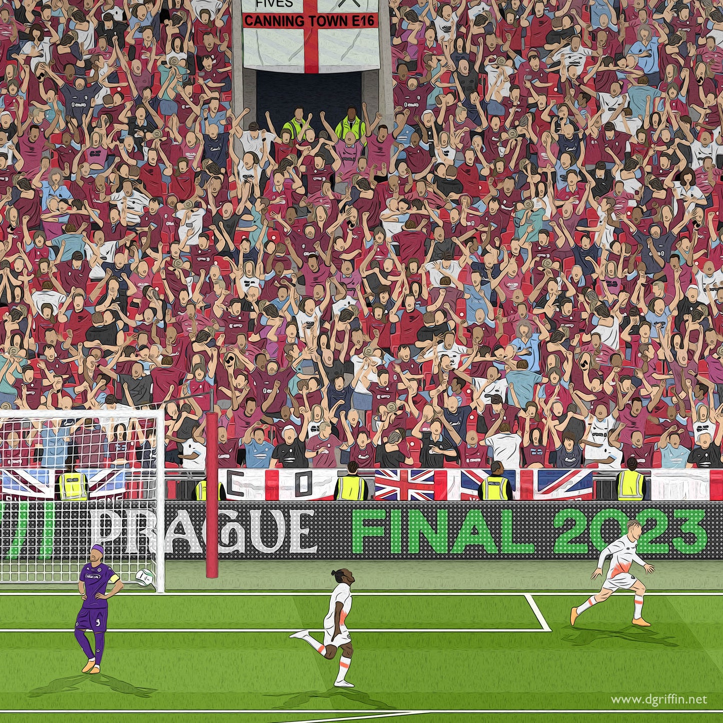 West Ham United Europa Final Jarrod Bowen Champions Print