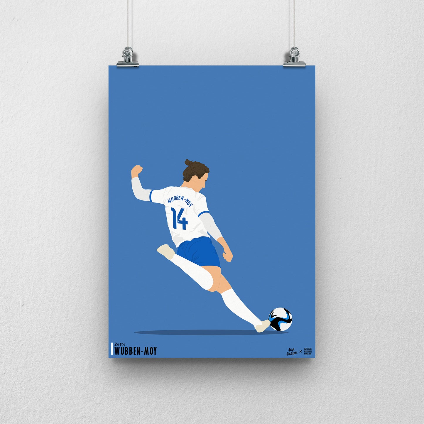 Lotte Wubben-Moy England A3 Print - DanDesignsGB