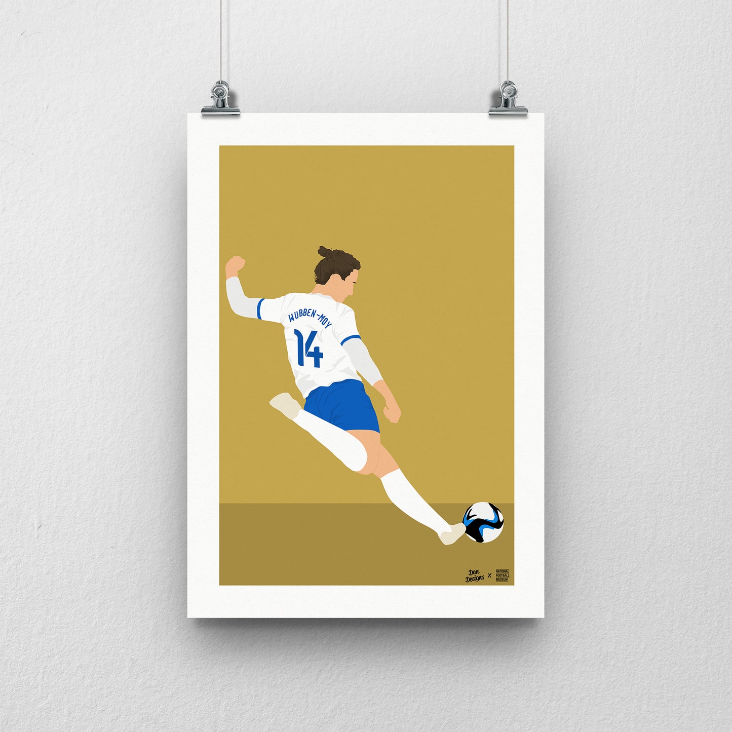 Lotte Wubben-Moy England A3 Print - DanDesignsGB