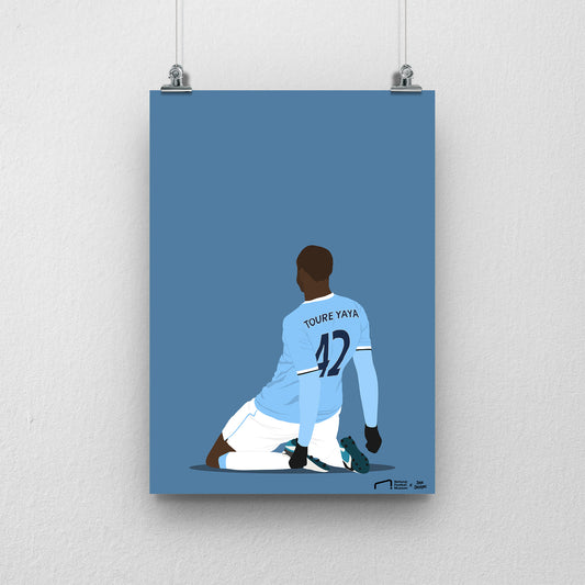 Yaya Touré Print - DanDesignsGB