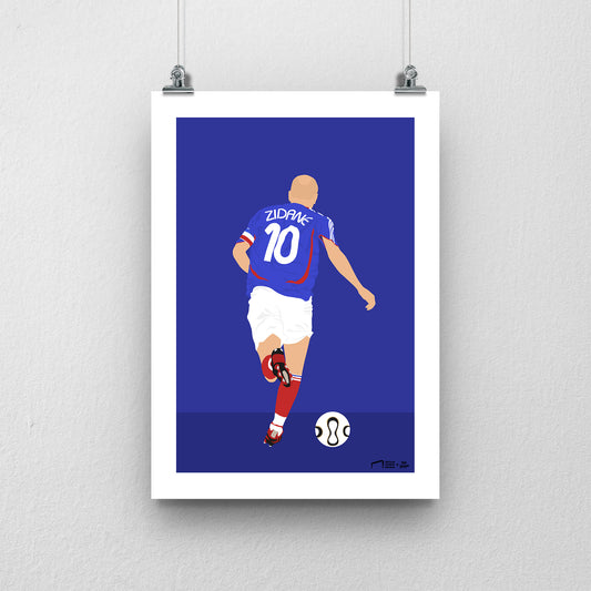 Zidane France Print - DanDesignsGB