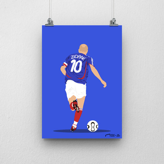 Zidane France Print - DanDesignsGB