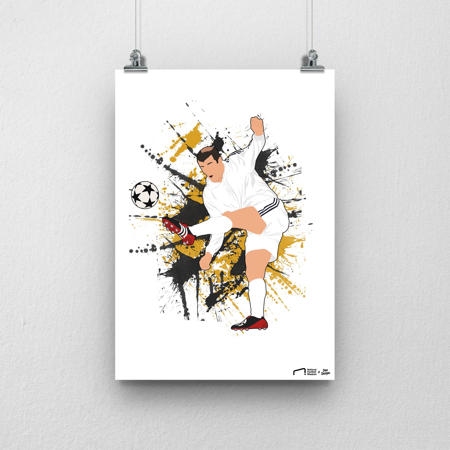 Zidane Real Madrid Print - DanDesignsGB