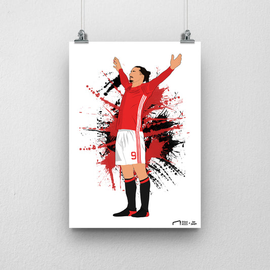 Zlatan Ibrahimovic Print - DanDesignsGB