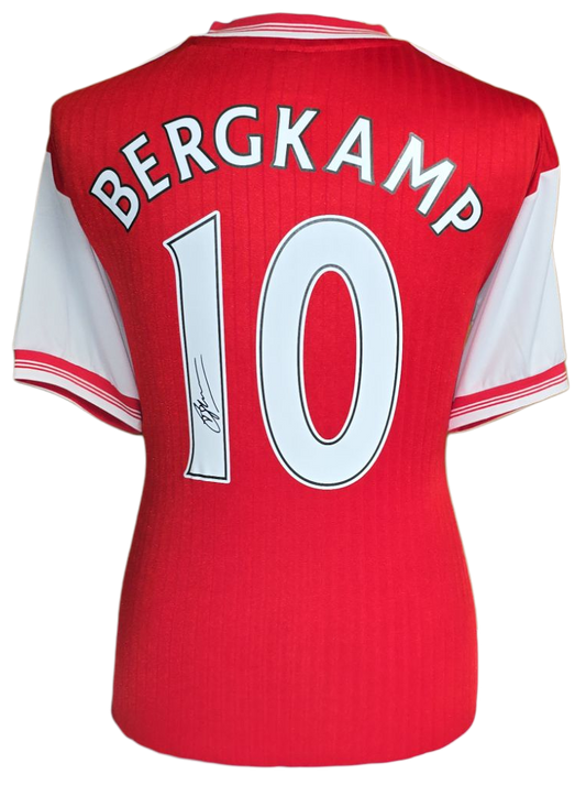 Dennis Bergkamp Signed Arsenal Shirt