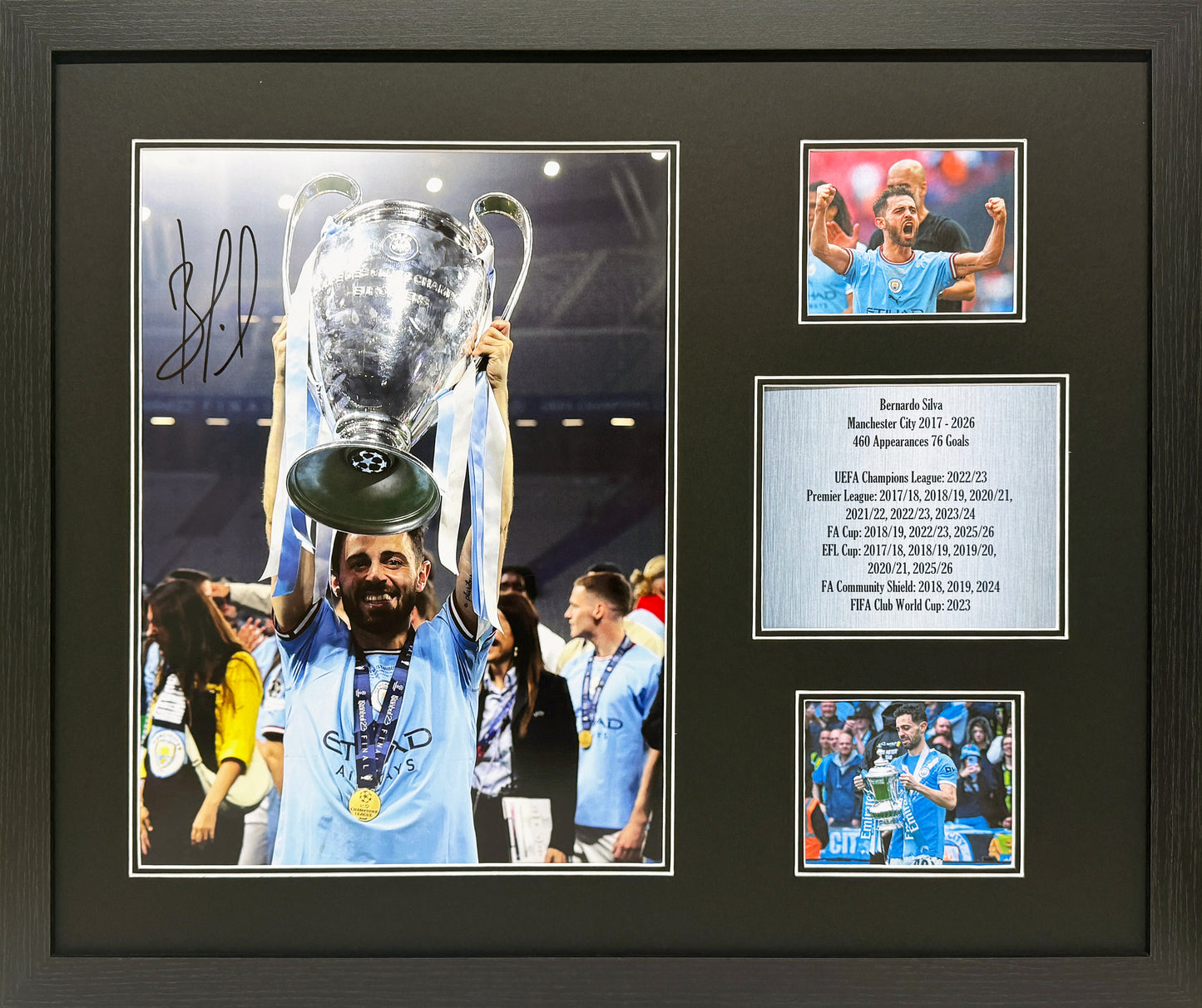 Bernardo Silva signed Manchester City 2023 Champions League Final photo