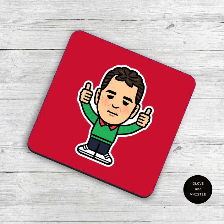 Brian Clough Manchester United Coaster