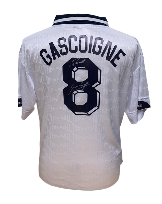 Paul “Gazza” Gascoigne Spurs Signed Tottenham 1991 FA Cup Final Shirt