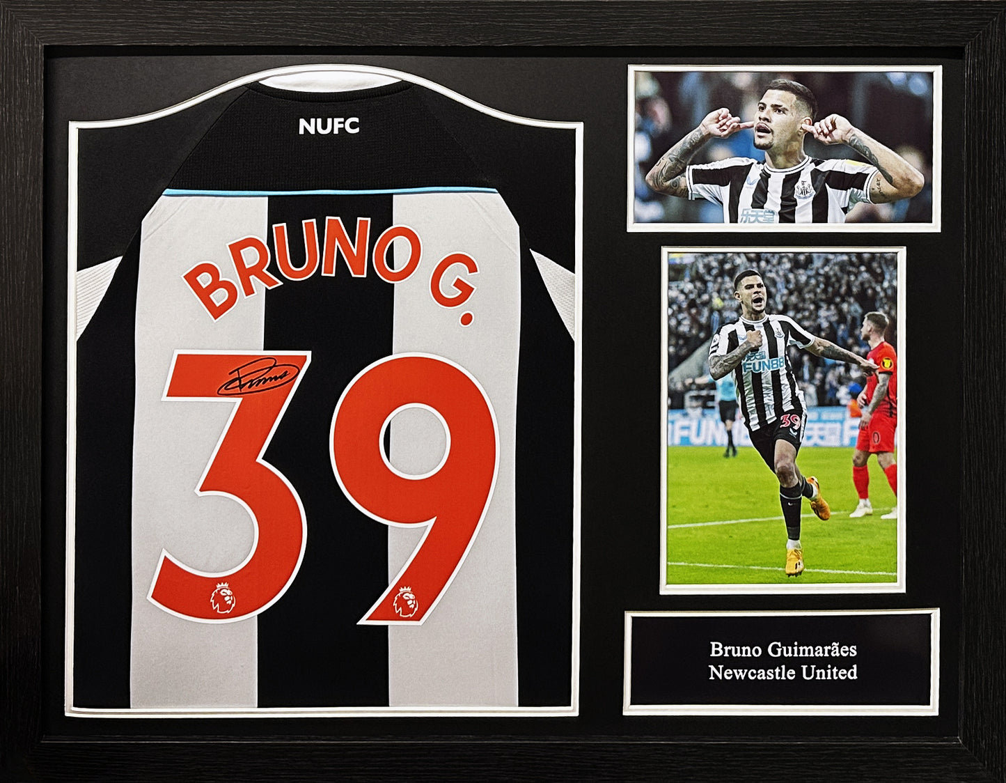 Bruno Guimaraes Newcastle Signed Shirt