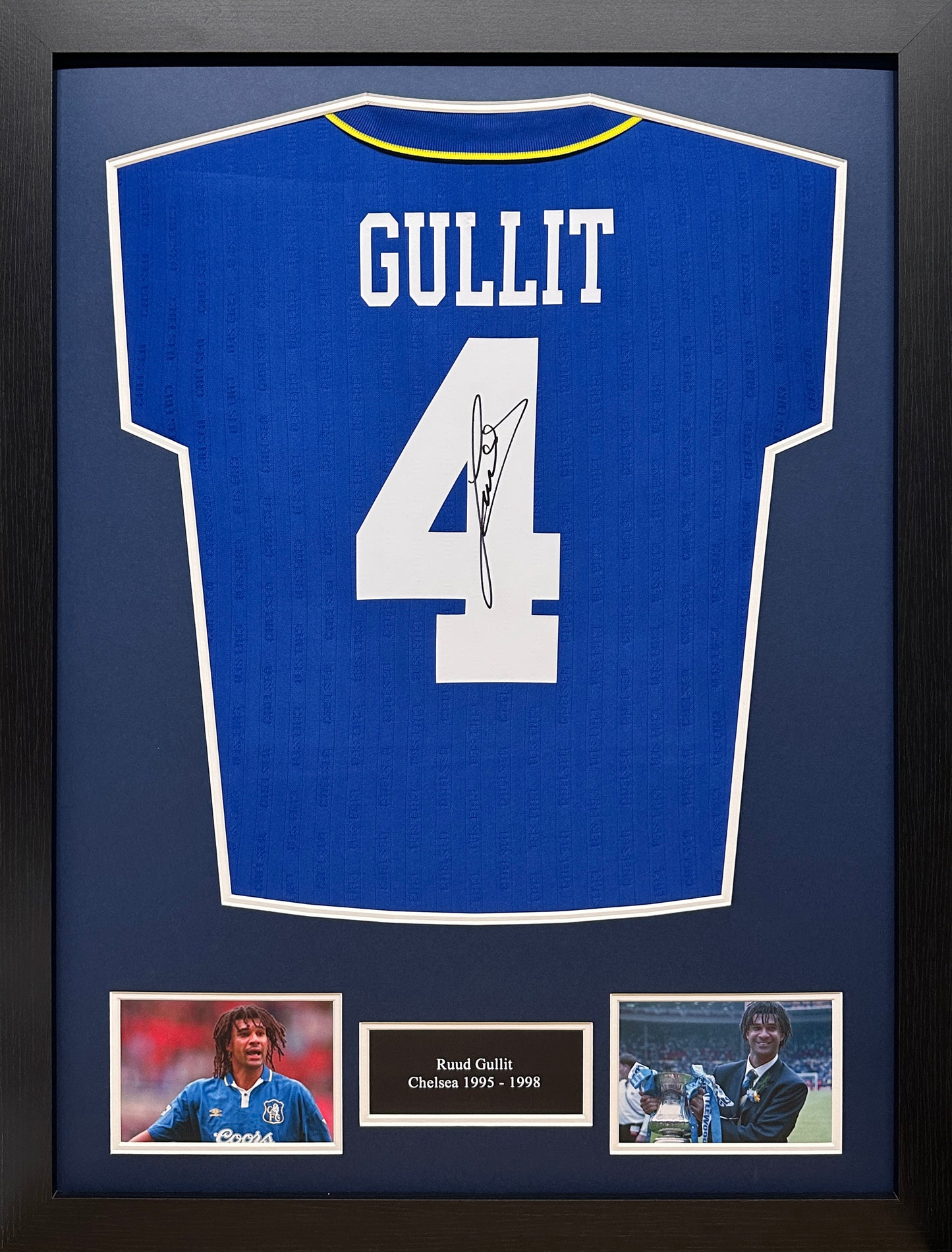 Ruud Gullit Signed Chelsea Shirt