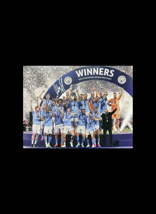 Ilkay Gundogan Signed Champions League Team Winners Photo