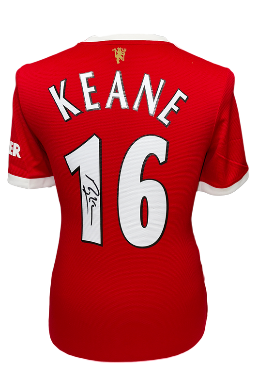 Roy Keane Signed Manchester United Shirt
