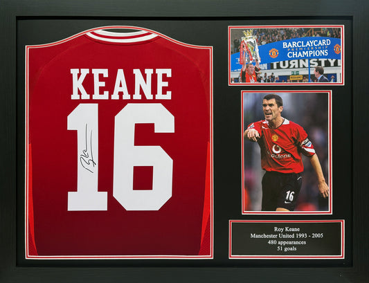 Roy Keane Signed Manchester United Shirt