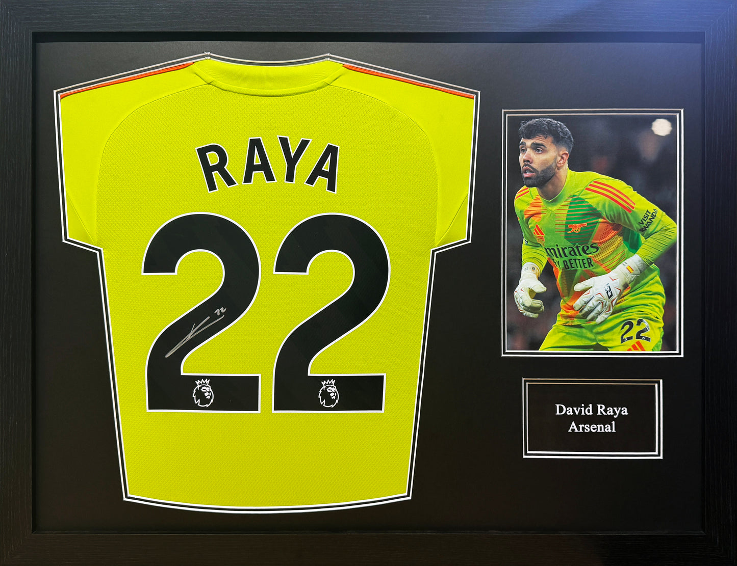 David Raya Signed Arsenal 2024/25 Goalkeeper Kit