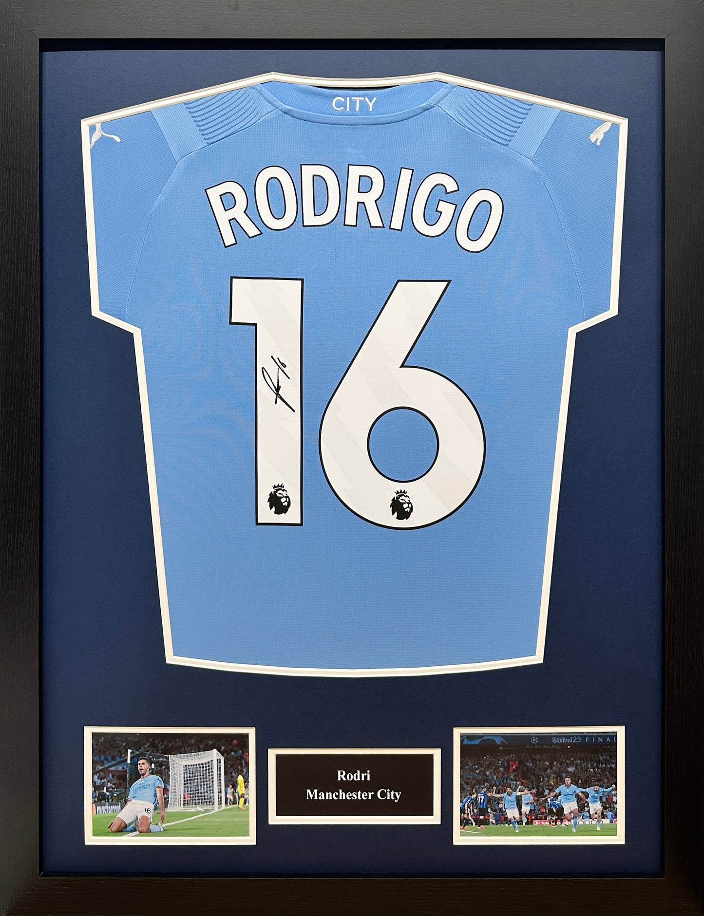 Rodri Signed 23/24 Manchester City Shirt