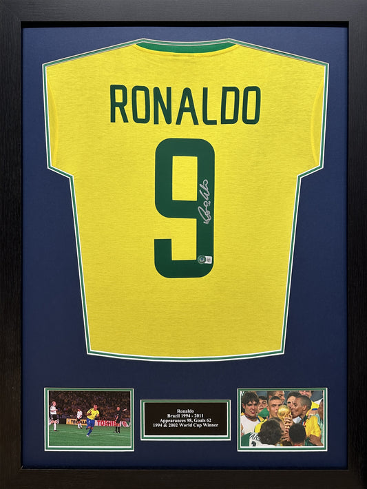 Ronaldo Nazario Brasil Signed Shirt