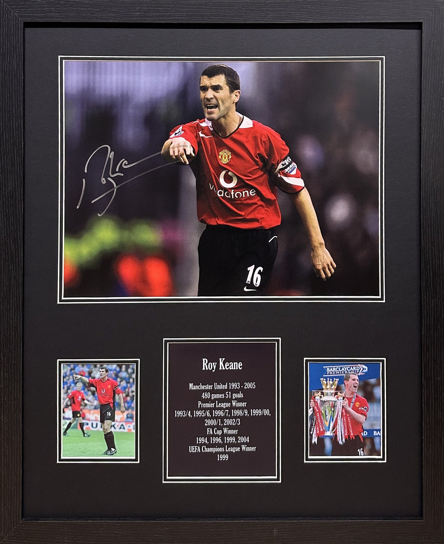 Roy Keane Signed Manchester United Photo