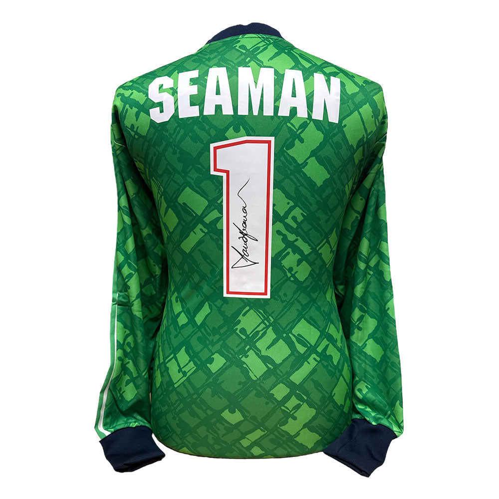 David Seaman Arsenal signed goalkeeper shirt